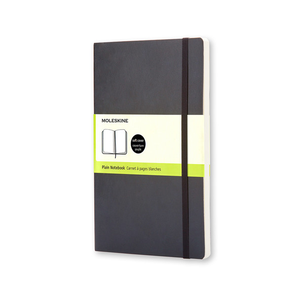 Moleskine black large blank soft cover notebook IMQP618 313060 - 1