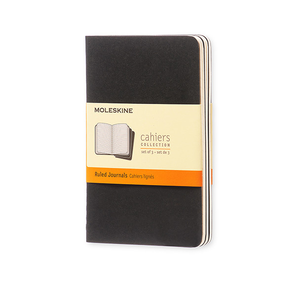 Moleskine black pocket ruled notebook (3-pack) IMQP311 313093 - 1