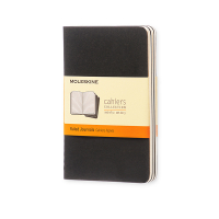 Moleskine black pocket ruled notebook (3-pack) IMQP311 313093