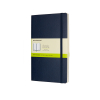 Moleskine blue large blank soft cover notebook