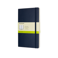 Moleskine blue large blank soft cover notebook IMQP618B20 313064