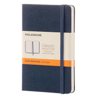 Moleskine blue lined hard cover pocket notebook IMMM710B20 313071