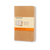 Moleskine kraft lined pocket notebook (3-pack) IMQP411 313095