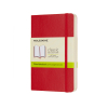Moleskine red blank soft cover pocket notebook