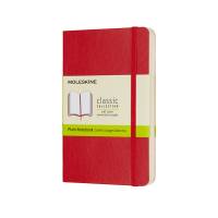 Moleskine red blank soft cover pocket notebook IMQP613F2 313056