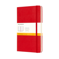 Moleskine red large lined hard cover notebook IMQP060R 313075