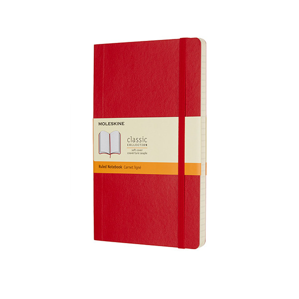 Moleskine red large lined soft cover notebook IMQP616F2 313076 - 1