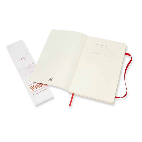 Moleskine red large lined soft cover notebook IMQP616F2 313076 - 2