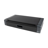 Monitor stand with drawer | black/grey | 123ink 302202