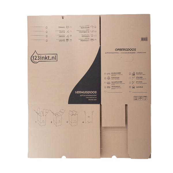 Moving boxes with double bottom | brown | 123ink | 5-pack 301613 - 5