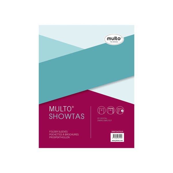 Multo A5 transparent plastic pockets 17-hole, 140 micron (10-pack) 3007347010 205676 - 1