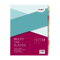 Multo Economy A4 coloured cardboard tabs with 10 tabs (23 holes) (10-pack) 3007311730 205699