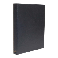 Multo Hannibal black A4 ring binder with 23 O-rings 205679