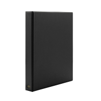 Multo Hannibal black A4 ring binder with 23 O-rings 3007233241 205680