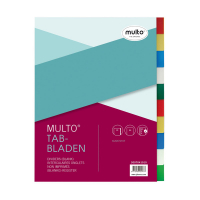 Plastic tabs (10 coloured tabs) | A4, 23-hole | Multo | 10-pack 205701