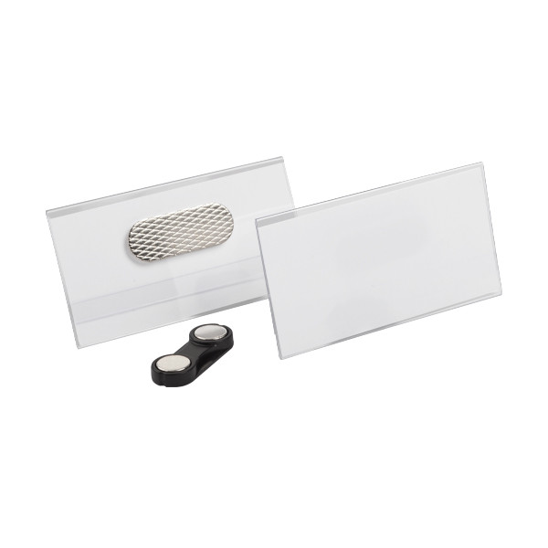 Name badge with magnet | 75 x 40mm | 123ink 25-pack 301915 - 1