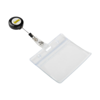 Name badge with roll-off mechanism | 90 x 60mm | 123ink 10-pack 302572