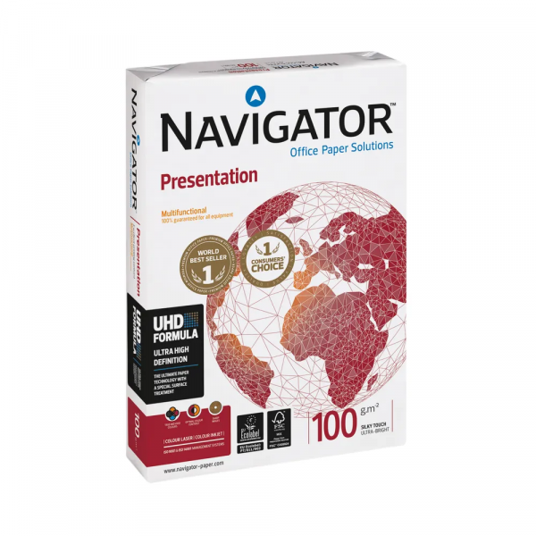 Navigator Presentation A4 smooth white, 100gsm (500 sheets) NA-100-A4 425224 - 1