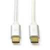 Nedis Apple iPhone USB-C to USB-C 2.0 white charging cable, 1 metre CCTB60800AL10 M010214192 - 1