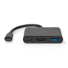 Nedis USB-C, USB-A, HMDI black docking station, 0.1m K010214335 - 1