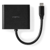 Nedis USB-C, USB-A, HMDI black docking station, 0.1m K010214335 - 3