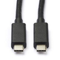 Nedis USB-C to USB-C black cable, 1m K010214186