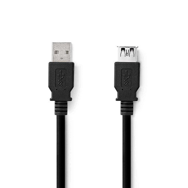 Nedis black USB extension cable, 1m N010210000 - 1
