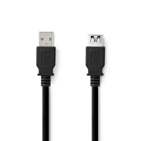 Nedis black USB extension cable, 1m N010210000