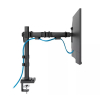 Neomounts Nero Quick Fix black monitor arm for 1 monitor (with clamp and desk grommet) 204015 - 6