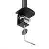 Neomounts Nero Quick Fix black monitor arm for 3 monitors (with clamp and desk grommet) 204017 - 4
