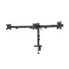 Neomounts Nero Quick Fix black monitor arm for 3 monitors (with clamp and desk grommet) 204017 - 2