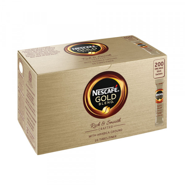 Nescafe Gold Blend one cup stick coffee sachets (200-pack) 12340523 299253 - 1