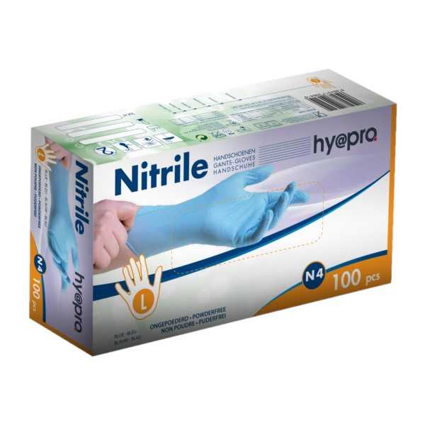 Nitrile blue powder free gloves, size L (100-pack) 9000896 9001166 SDR00487 - 1
