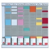 Nobo 7 T-Card panel midi office planning kit, 480mm x 480mm