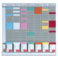 Nobo 7 T-Card panel midi office planning kit, 480mm x 480mm 2911080 247021