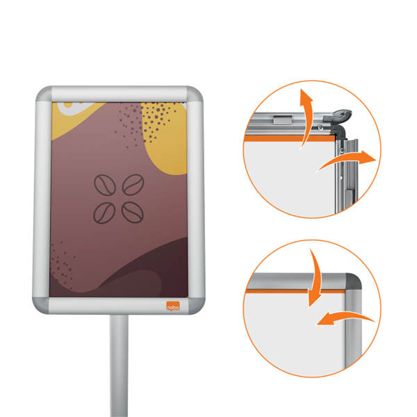 Nobo A4 snap frame with stand 247380 - 4