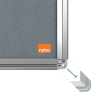 Felt notice board | Nobo Premium Plus | grey | 90cm x 60cm 247413 - 4