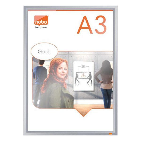 Nobo Impression Pro A3 click frame with aluminium frame 1915577 247465 - 1