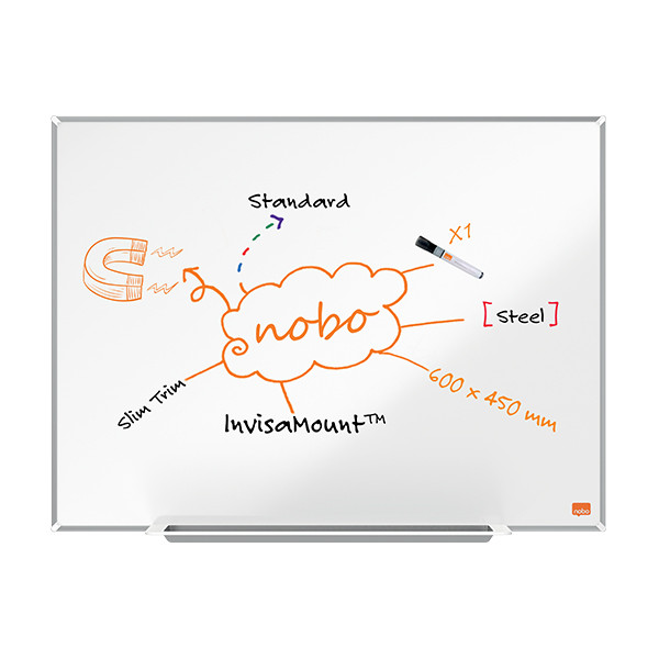 Nobo Impression Pro whiteboard magnetic lacquered steel, 600mm x 450mm 1915401 247388 - 4