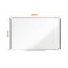 Nobo Premium Plus magnetic lacquered steel whiteboard, 90cm x 60cm 247555 - 2