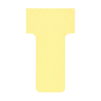 T-cards size 1 | yellow | Nobo | 100-pack 247024