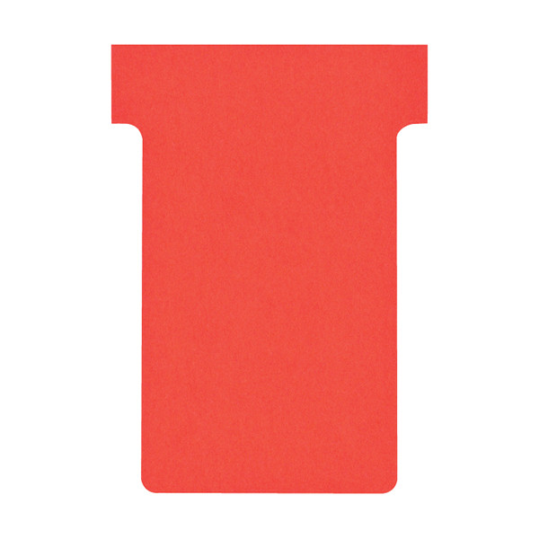 T-cards size 2 | red | Nobo | 100-pack 247040 - 1