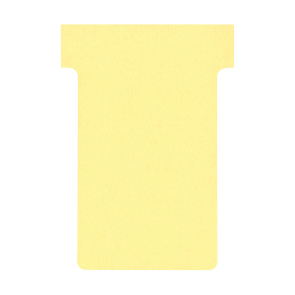 T-cards size 2 | yellow | Nobo | 100-pack 247041 - 1