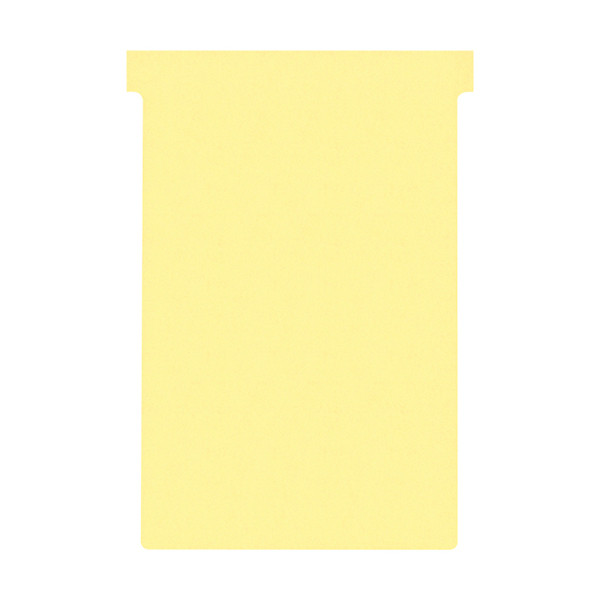 T-cards size 4 | yellow | Nobo | 100-pack 247061 - 1