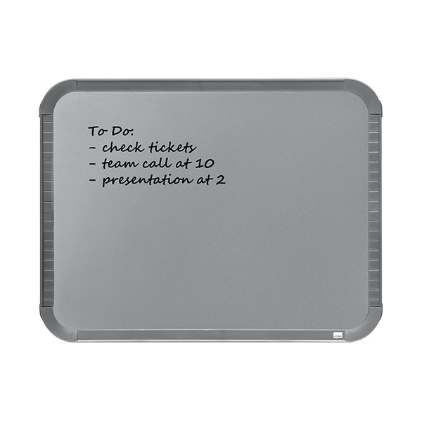 Whiteboard 28 x 22cm magnetic lacquered | silver | Nobo slimline 247139 - 3