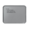 Whiteboard 28 x 22cm magnetic lacquered | silver | Nobo slimline 247139 - 3