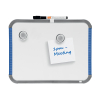 Whiteboard 28 x 22cm magnetic painted steel | white | Nobo slimline 247140 - 2