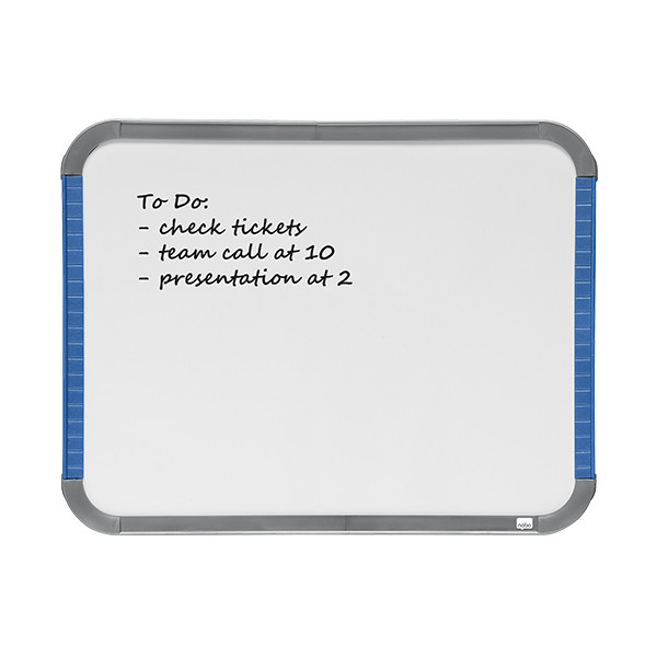 Whiteboard 28 x 22cm magnetic painted steel | white | Nobo slimline 247140 - 4