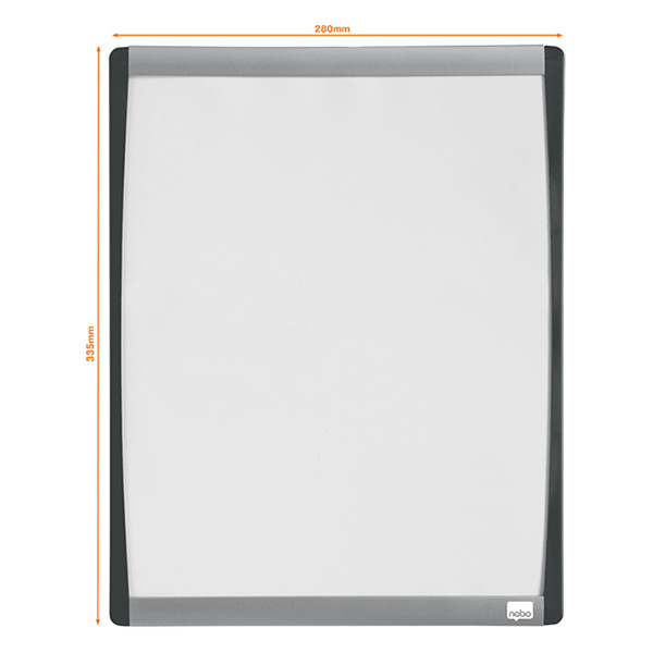 Whiteboard 35.5 x 28cm (curved frame) | Nobo 208169 - 2