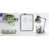 Whiteboard 36 x 28cm magnetic lacquered | white | Nobo slimline 247142 - 5